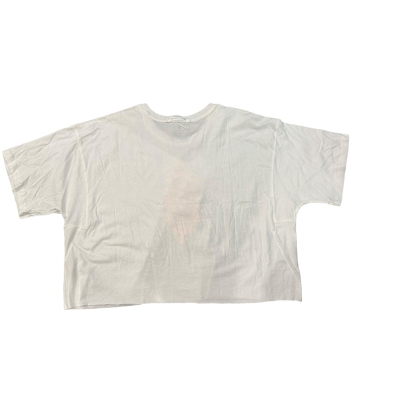 FP Movement by Free People Inspiration White Crop tee Peach Graphic Large NWOT - Picture 8 of 9